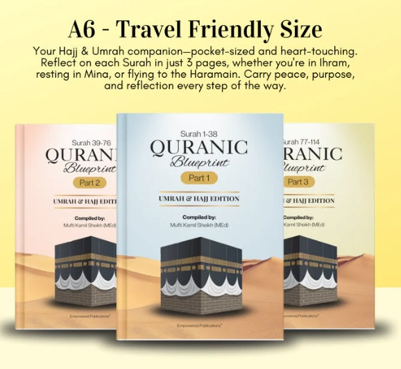 Quranic Blueprint: Umrah & Hajj Edition (A6 Travel-Friendly Size)