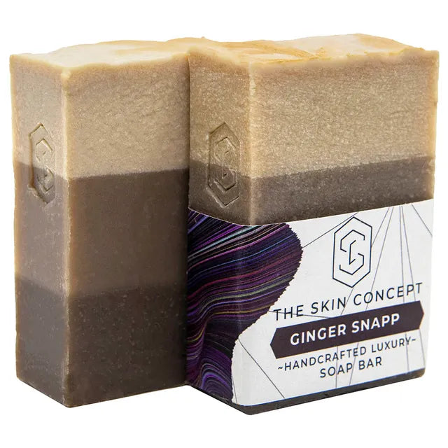 Handmade Artisanal Soap Bar - Ginger Snapp | The Skin Concept