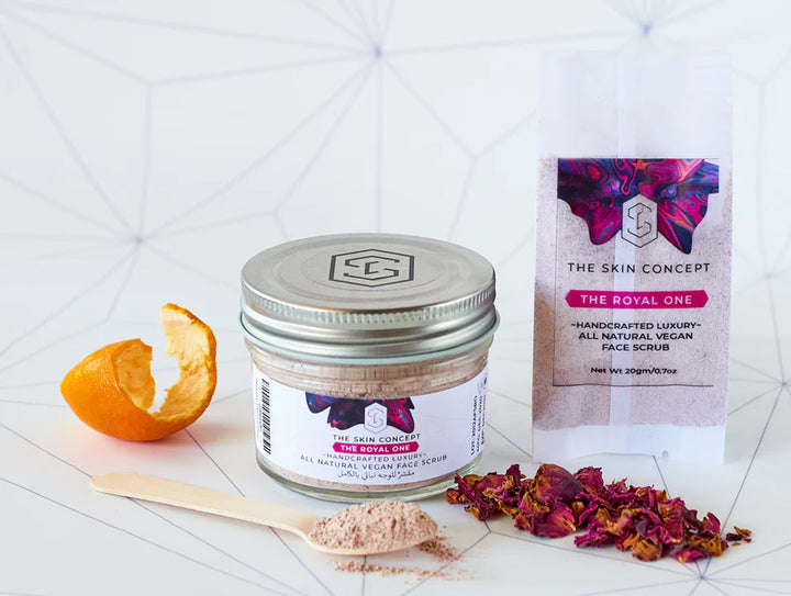 Handcrafted Luxury All Natural Vegan Facial Scrub | The Royal One | The Skin Concept