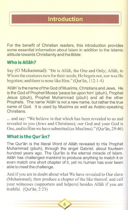 Christianity and Islam According to The Bible and The Quran