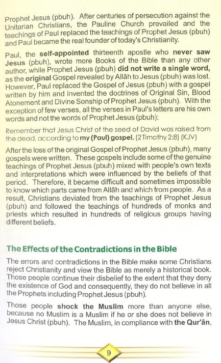 Christianity and Islam According to The Bible and The Quran