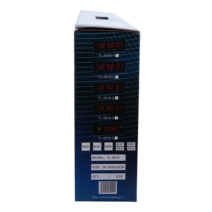 Crony TL-4819 clock Digital LED Clock Wall Clock Office Clock Shows Time Date Day Temperature 