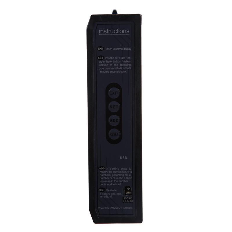 Crony TL-4819 clock Digital LED Clock Wall Clock Office Clock Shows Time Date Day Temperature