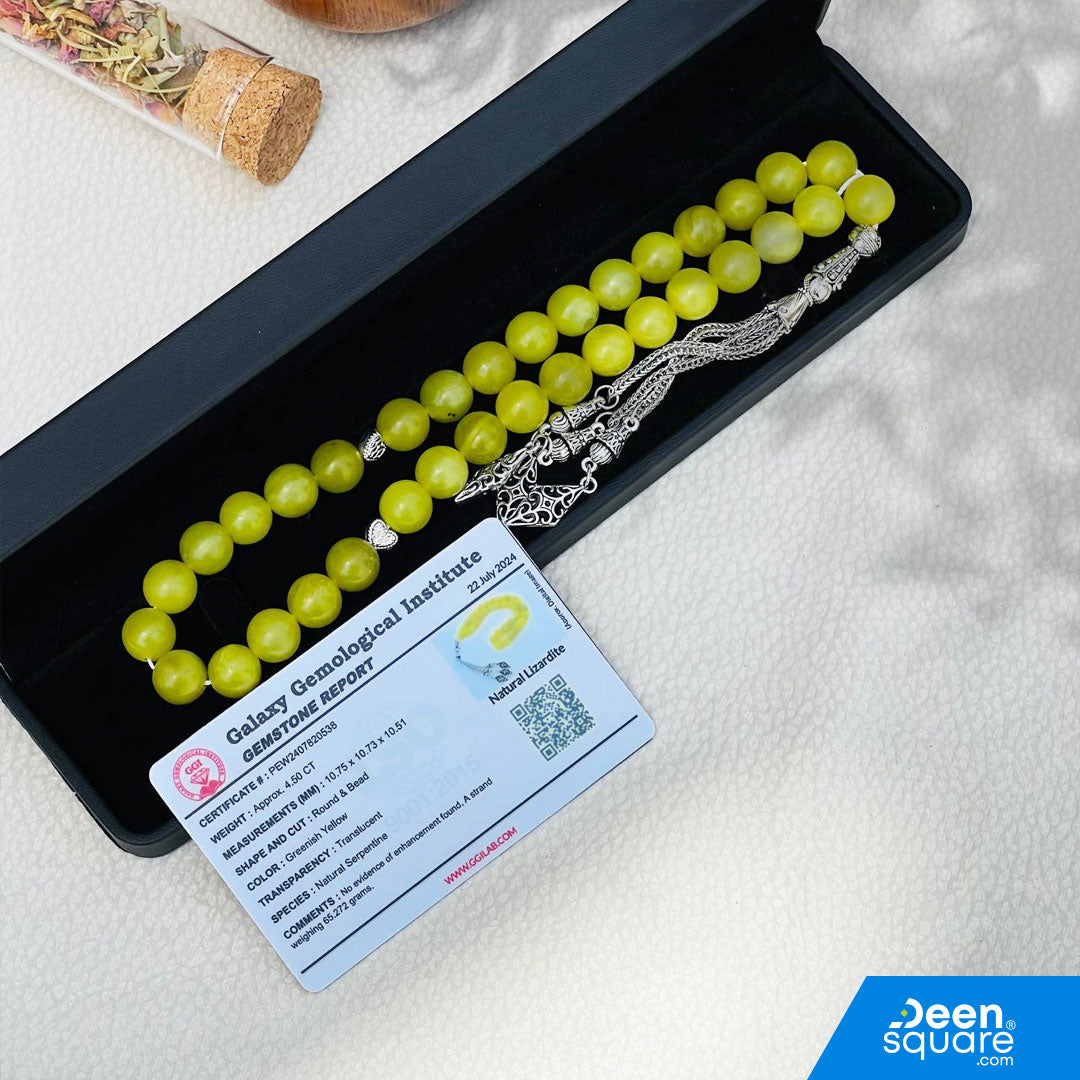 Pearl 33 beads Tasbeeh - Natural Lizardite