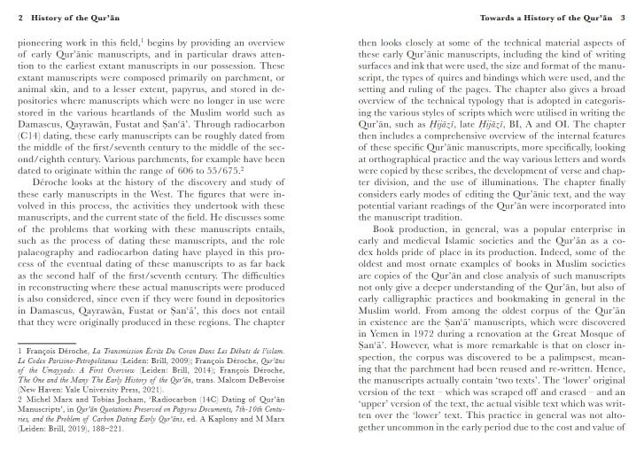 History Of The Quran: Approaches & Explorations
