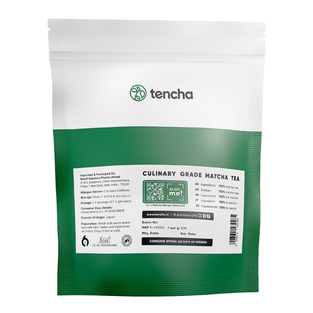 CULINARY MATCHA GREEN TEA 50 GMS Pouch