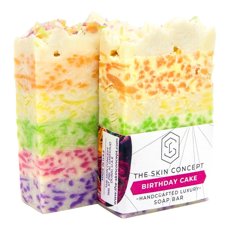 Handmade Designer Soap Bar - Birthday Cake-THE SKIN CONCEPT