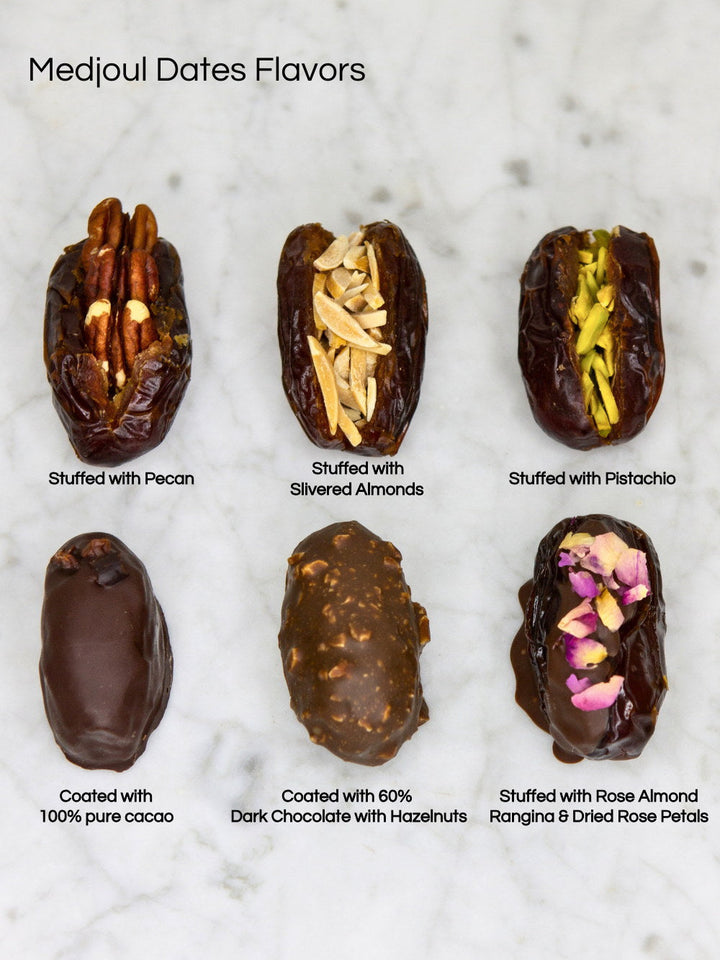 Noor Flat Box Treats – Luxury Dates &amp; Chocolate Gift Box co Chocolat