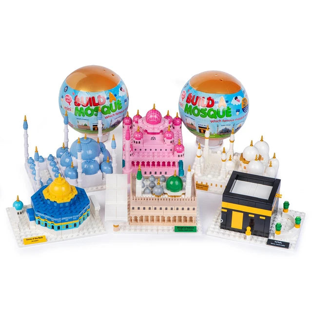 Build-a-Mosque Mini Surprise Ball Building Kit | Up to 185 Pieces