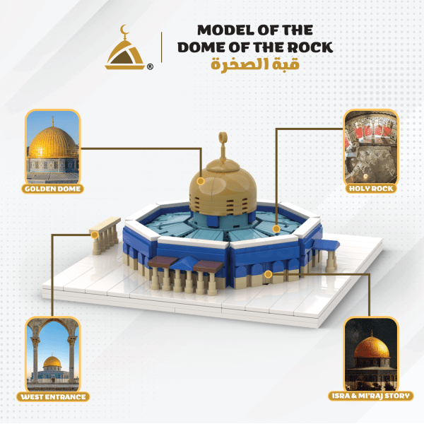 Model of Al Aqsa | Dome of the Rock - Islamic Building Blocks Set
