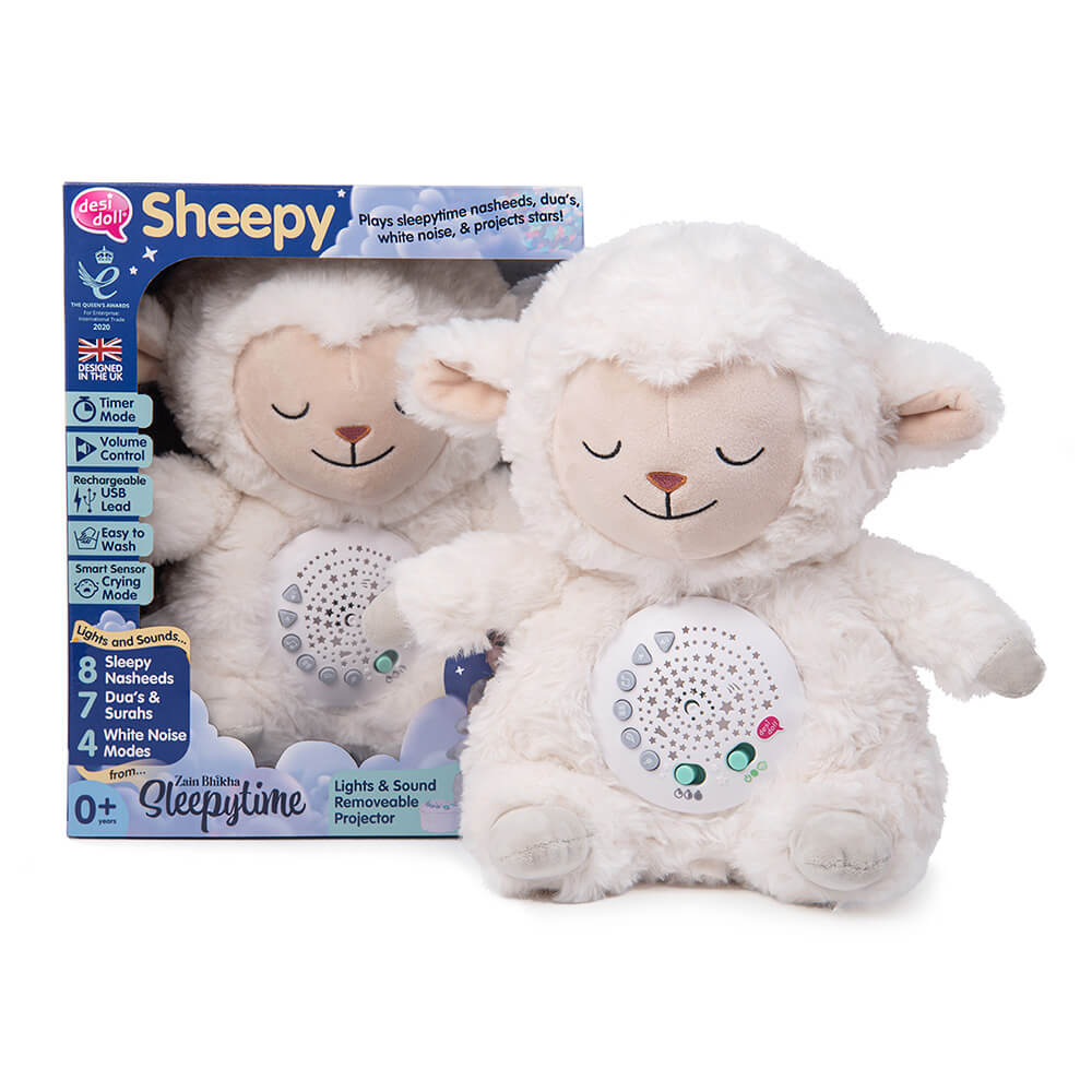 Desi Doll Sheepy the Sleepytime Sheep – baby sleep toy Dubai & UAE front view