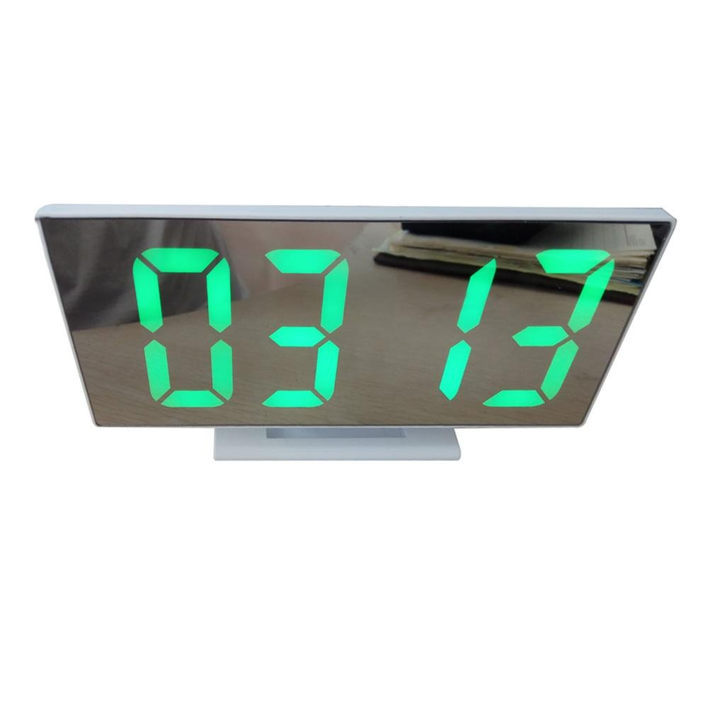Buy DS-3618L USB Digital LED Alarm Clock at deensquare.com Dubai | UAE. Features mirror display, alarm, temperature display & memory backup.