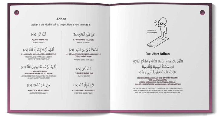My Salah Mat Adult & Revert Muslim Educational Interactive Prayer Mat with Wireless Connection & Salah Translation - Pink Color