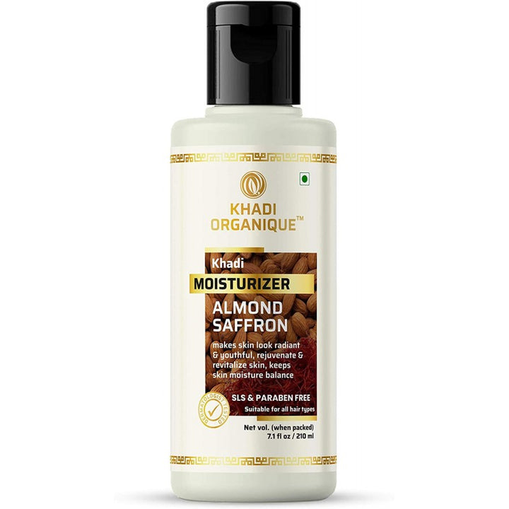Almond Saffron Moisturizer SLS & PARABEN FREE - Khadi Organique