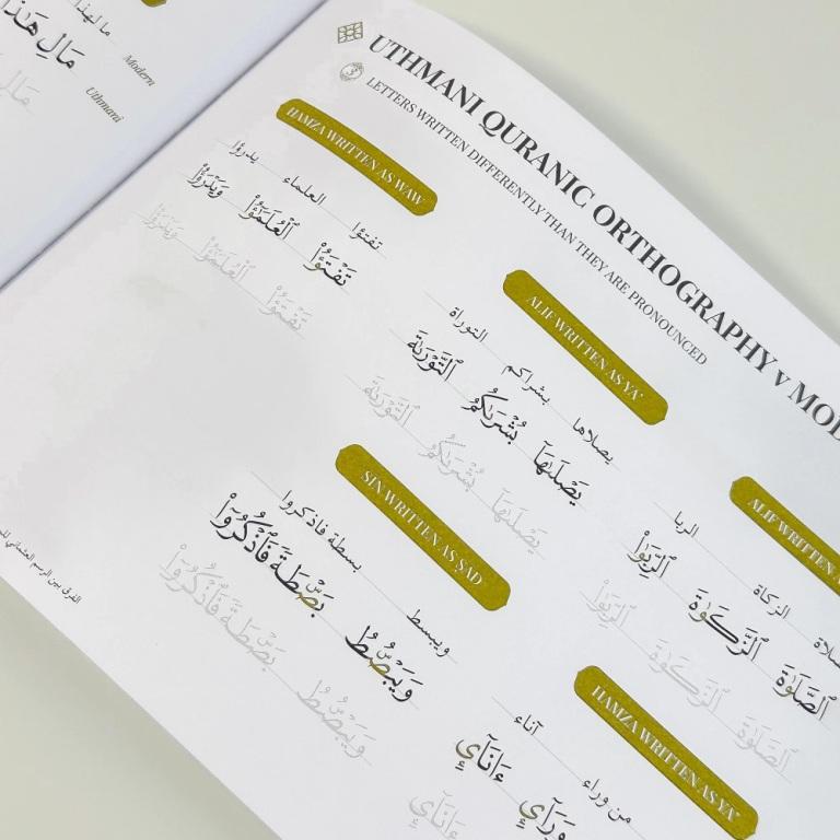 The Quran Trace Workbook (Learn to Write Quranic Script Arabic Step by Step Calligraphic Rasm Guide