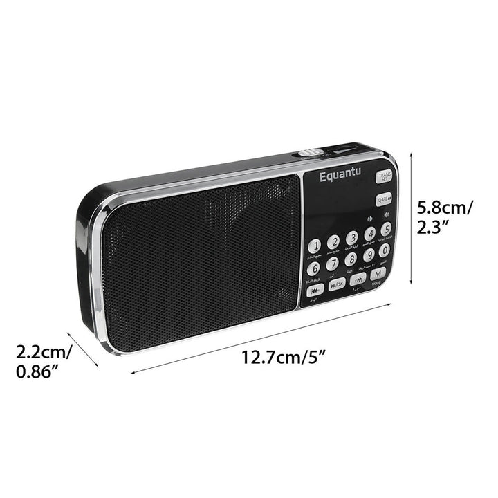 Buy SQ-138 Quran speaker with FM radio &amp; 8GB MP3 at deensquare.com. Islamic audio player in Dubai | UAE.