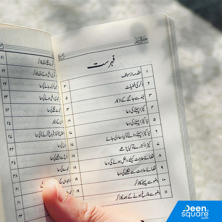 Urdu: Fortress of the Muslim (Pocket Size) - Hisnul Muslim | Kitab o Sunnat ke Adhkar