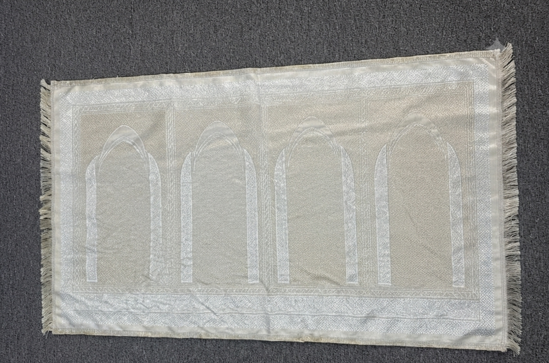 Family Prayer Mat for 4 Persons Velvet Soft Islamic Prayer Rug Large Size 120x200