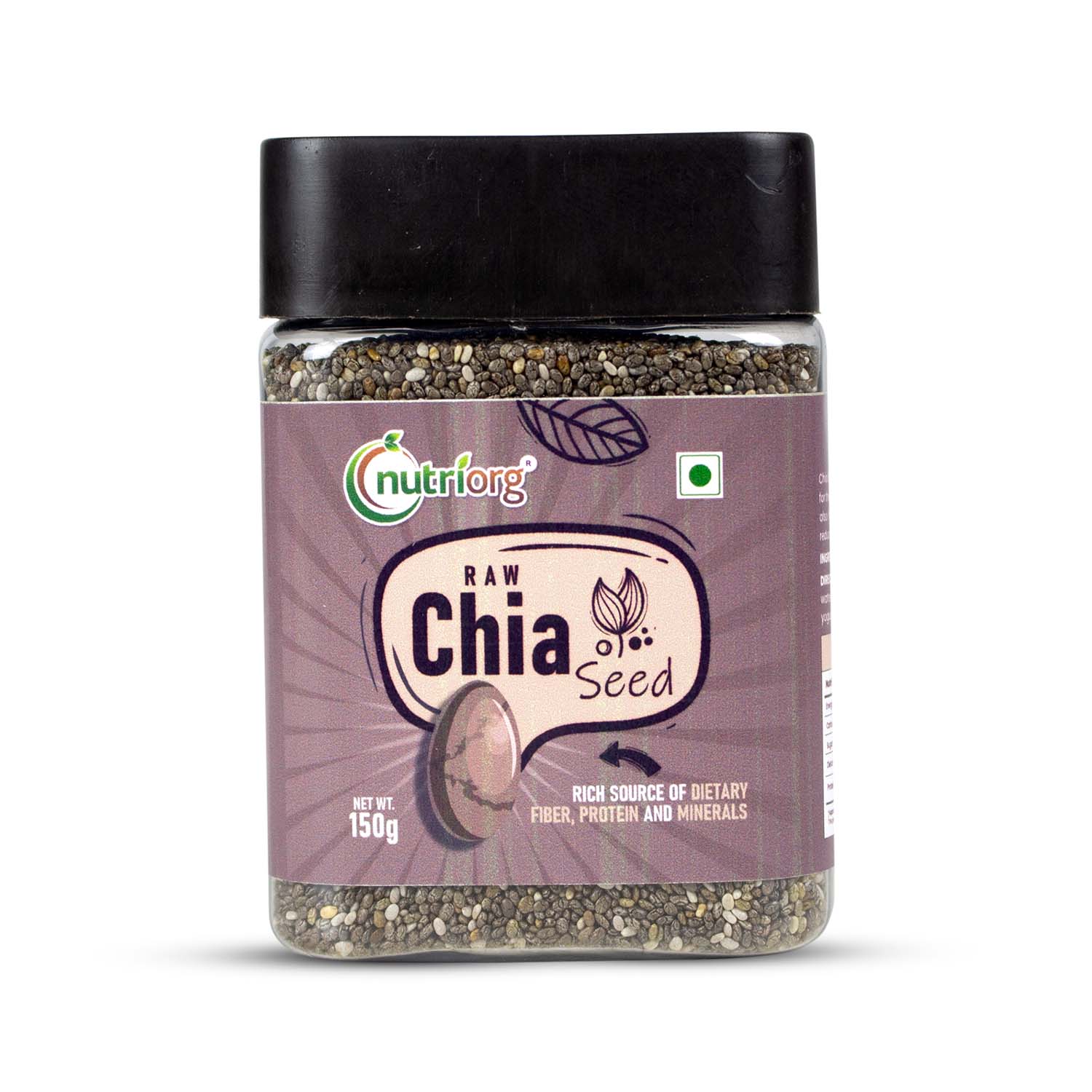 Nutriorg Premium Raw Chia Seed 150g
