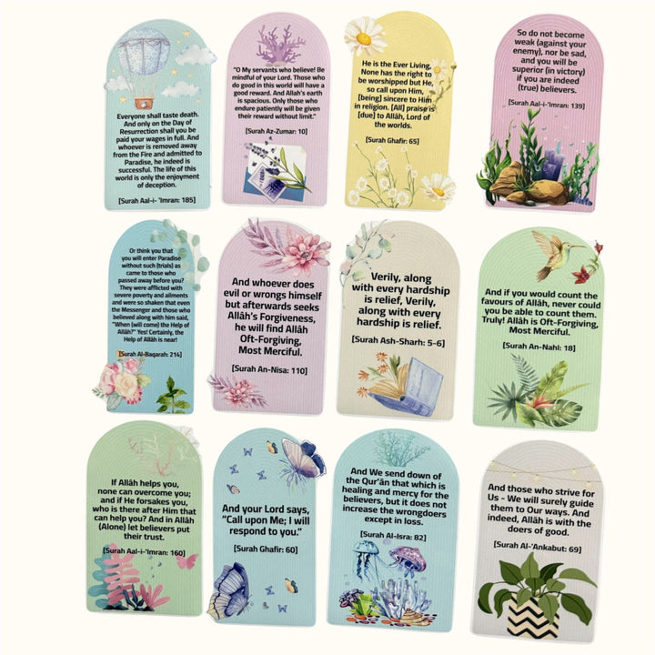 Islamic Inspirational Fridge Magnets – Set of 12 (Set 22)