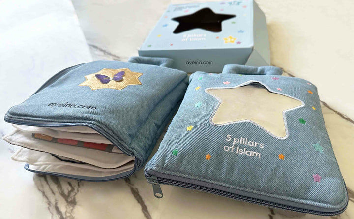 5 Pillars of Islam – Islamic Interactive Fabric Quiet Book for Muslim Kids