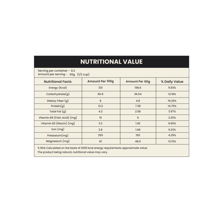 Nutriorg Organic Foxtail Millet 500g