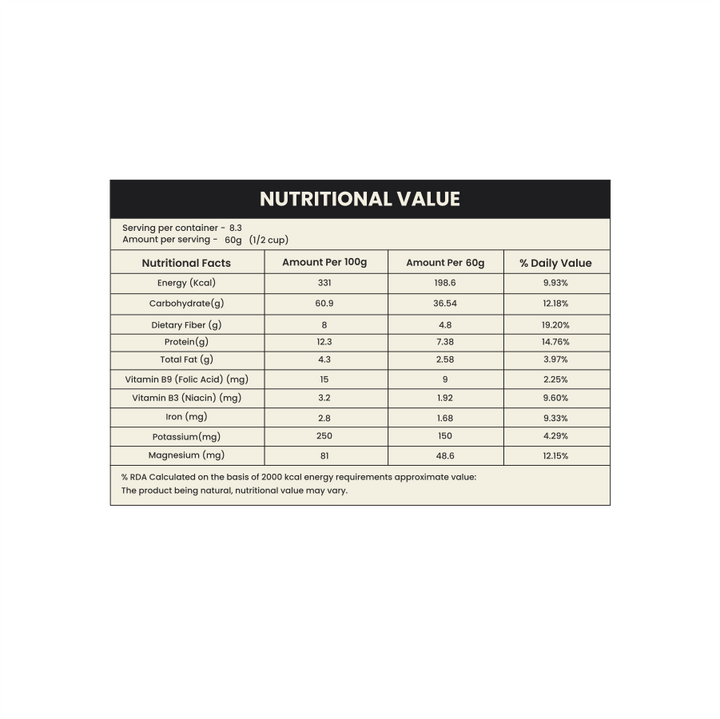 Nutriorg Organic Foxtail Millet 500g