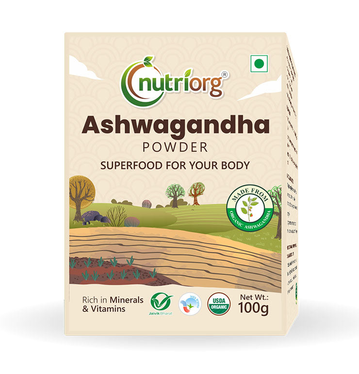 Nutriorg Certified Organic Ashwagandha Powder 100g