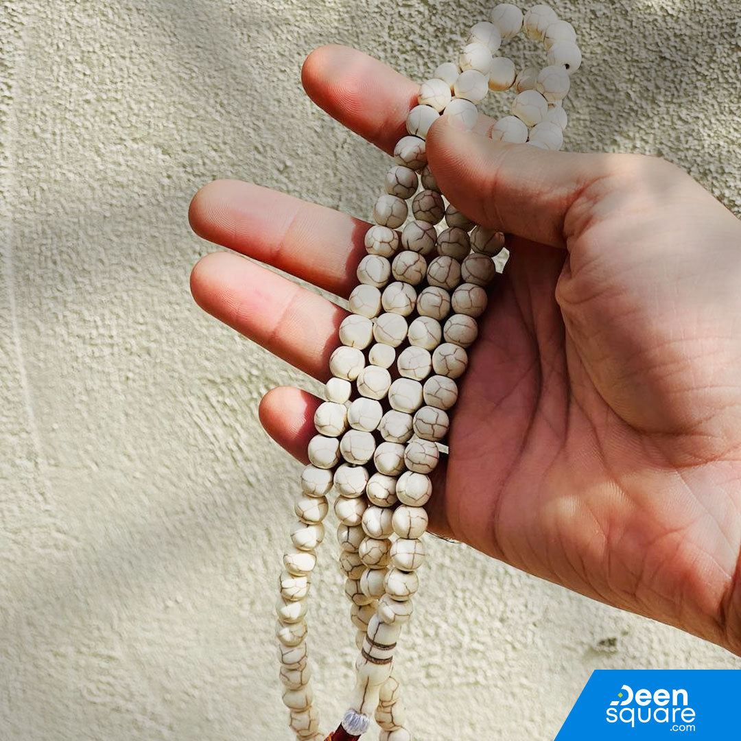 99 Beads Stone Tasbeeh - Off White Color