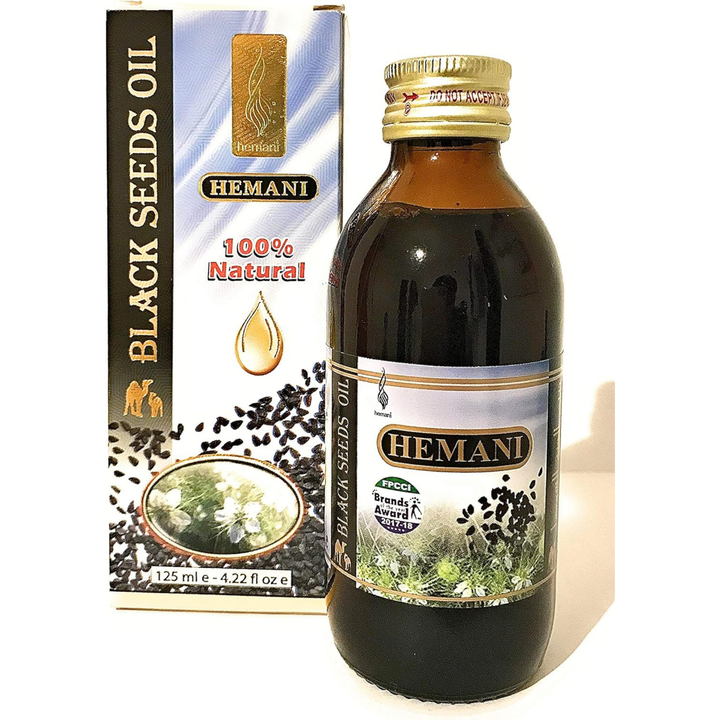 Hemani Black Seed Oil 100% Pure – 125 ml | Cold-pressed, Vegan, Halal, 100% Nigella Sativa