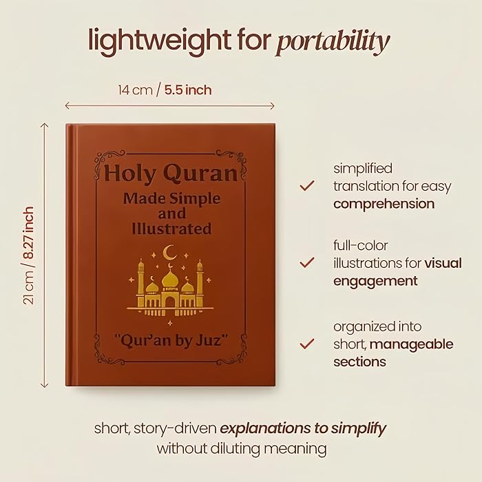 Holy Quran Made Simple and Illustrated All 114 Surahs Quran Study Guide For Beginners