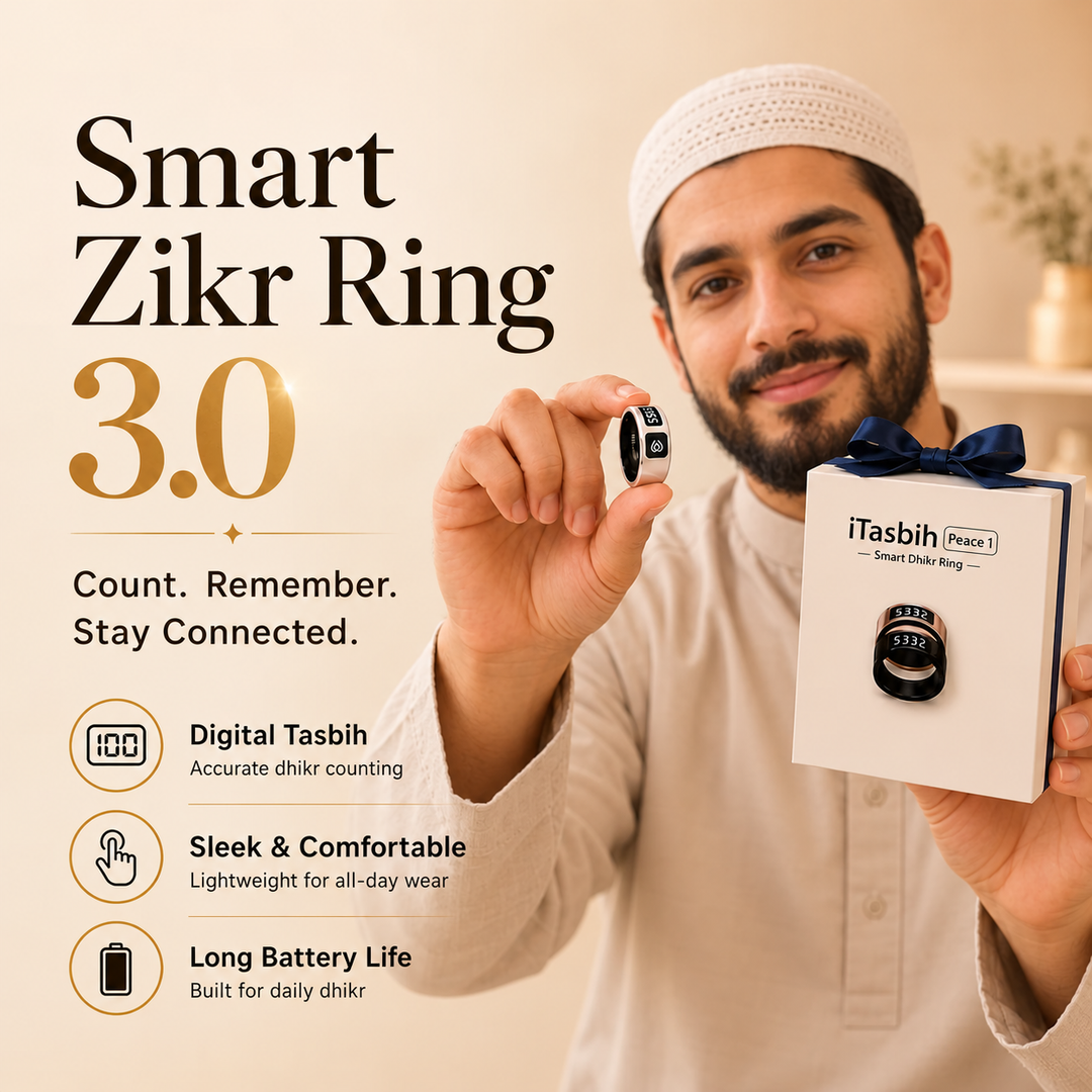 iTasbih Peace 1 Smart Zikr Ring – Digital Tasbih by Weslamic zikr ring 3.0