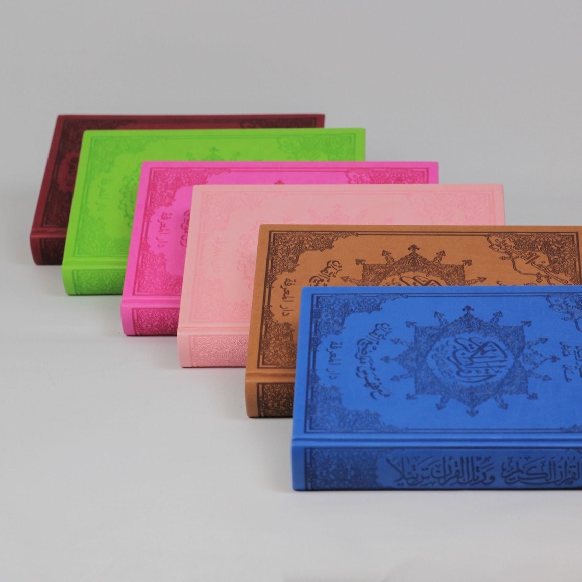 Tajweed Quran with Leather Cover – 14x20 cm (Color Coded, Assorted Colors) | مصحف التجويد
