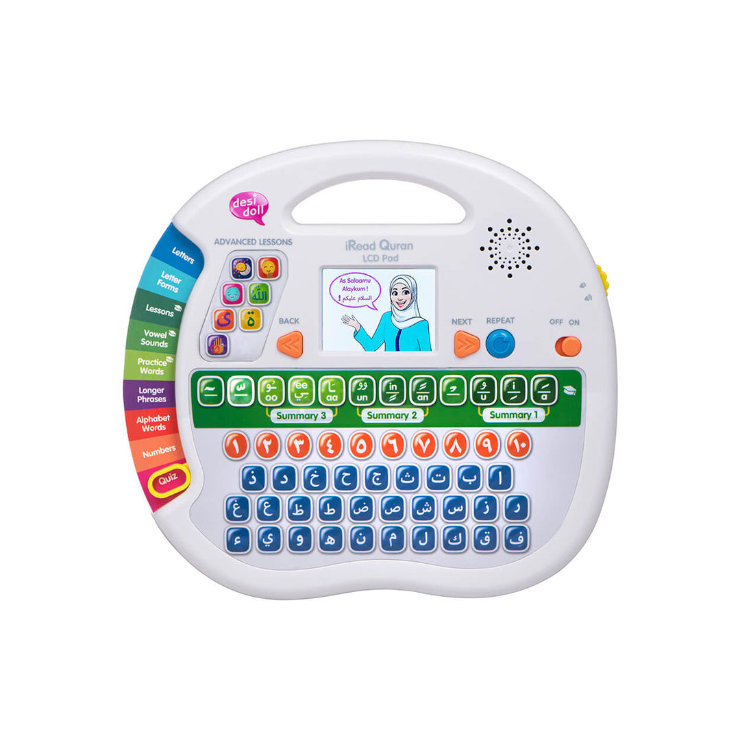 iRead Quran LCD Pad quiz mode – interactive fun quizzes for kids Dubai Desi Doll