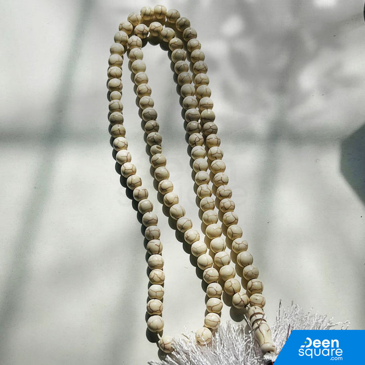 99 Beads Stone Tasbeeh - Off White Color