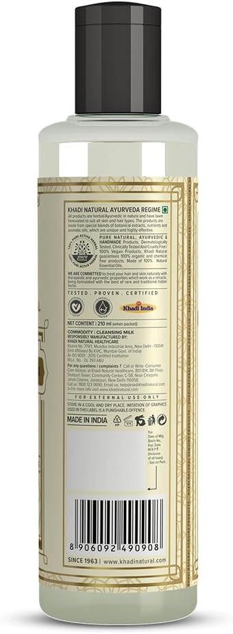 Buy Khadi Natural Cleansing Milk with Cucumber &amp; Aloe Vera in UAE. Gentle herbal face cleanser. Shop now with fast UAE delivery &amp; worldwide shipping.