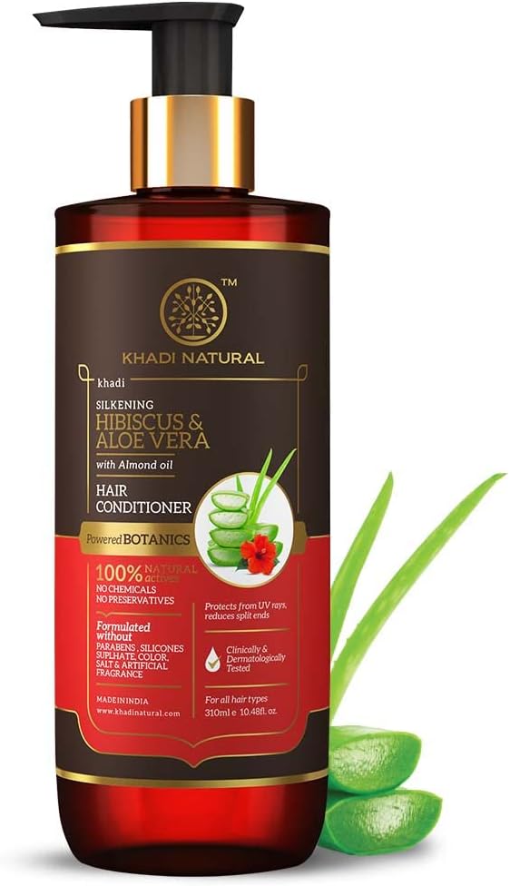 Khadi Hibiscus Aloe Vera Conditioner UAE | Herbal Hair Care 310ml