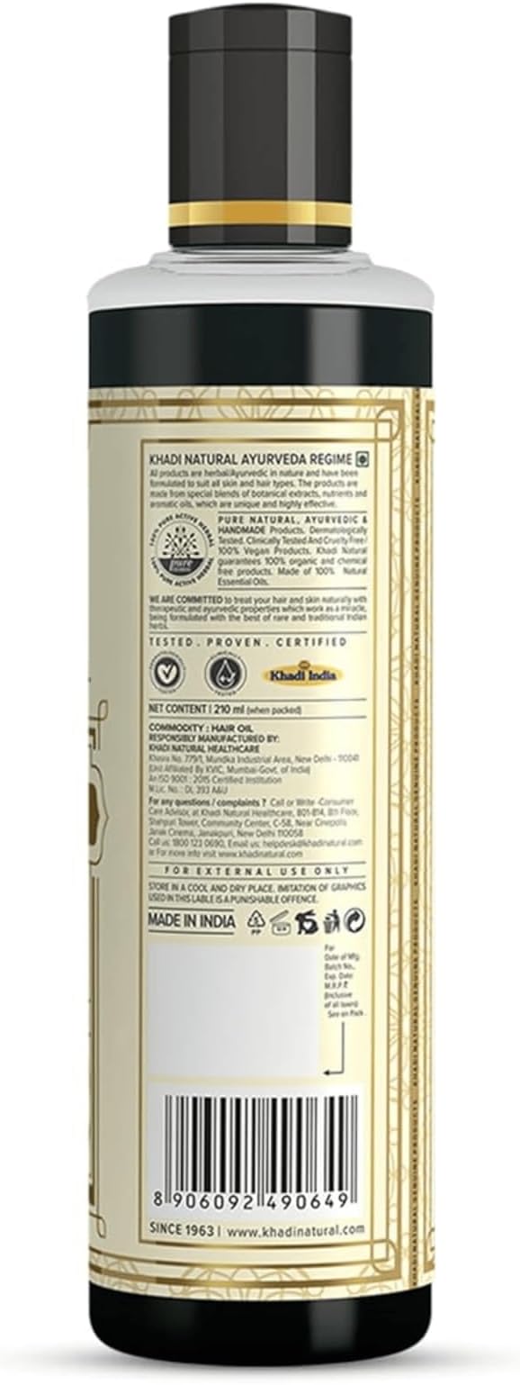 Shop Khadi Natural 18 Herbs Herbal Hair Oil – paraben &amp; mineral oil free. Nourishes hair and supports strength. Fast UAE delivery &amp; worldwide shipping. Order online.