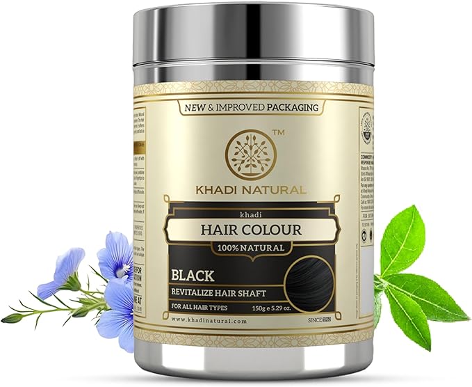 Buy Khadi Natural Black Henna in UAE. Herbal hair colour for grey coverage & conditioning. Shop now for fast UAE delivery & worldwide shipping.
