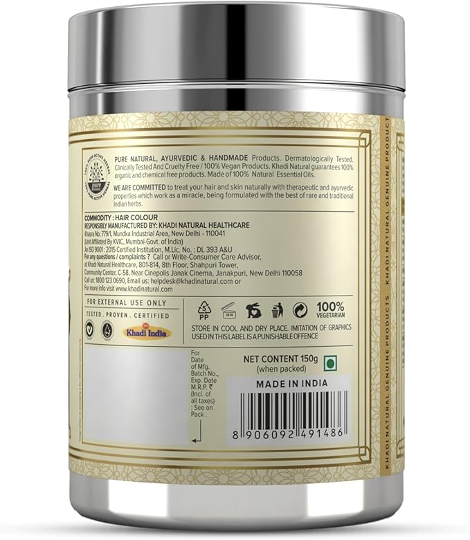 Shop Khadi Indigo Hair Color Powder in UAE. Natural herbal dye for rich dark hair. Order online in UAE with fast delivery.