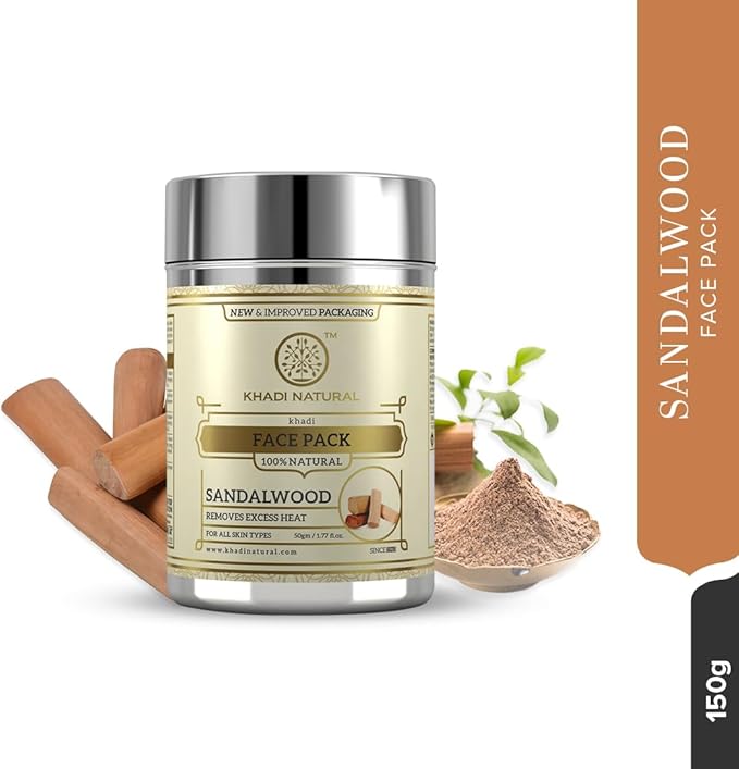 Buy Khadi Natural Sandalwood Face Pack in UAE. Herbal Ayurvedic skincare for clean, refreshed skin. Shop now for fast UAE delivery &amp; worldwide shipping.