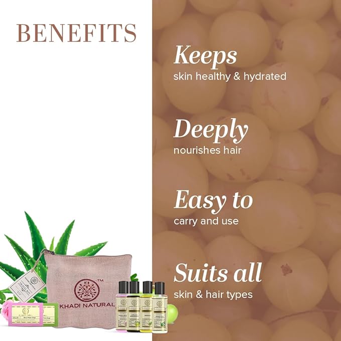 Buy Khadi Natural Travel Kit – lightweight skincare &amp; haircare essentials. Perfect for travel &amp; daily use. Order online in UAE with fast delivery.