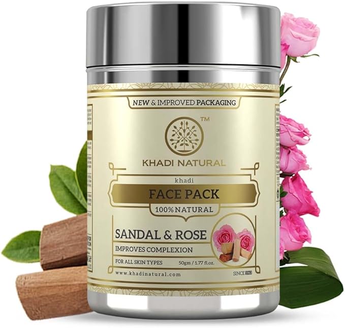 Shop Khadi Sandalwood Rose Face Pack in UAE. Herbal mask for glowing skin. Fast UAE delivery &amp; worldwide shipping. Order online now.