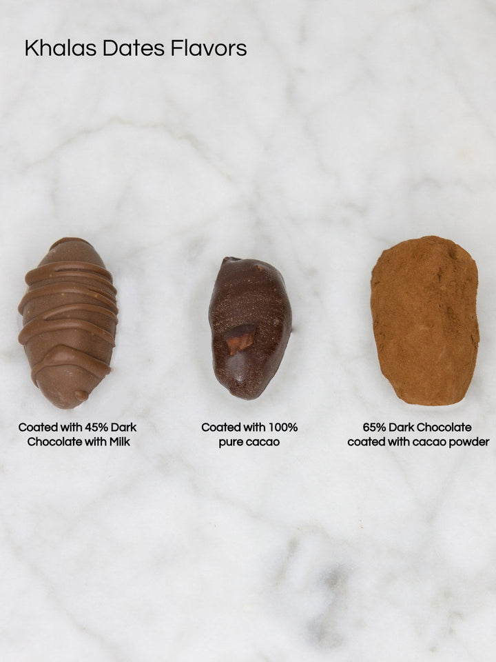 Noor Flat Box Treats – Luxury Dates &amp; Chocolate Gift Box co Chocolat