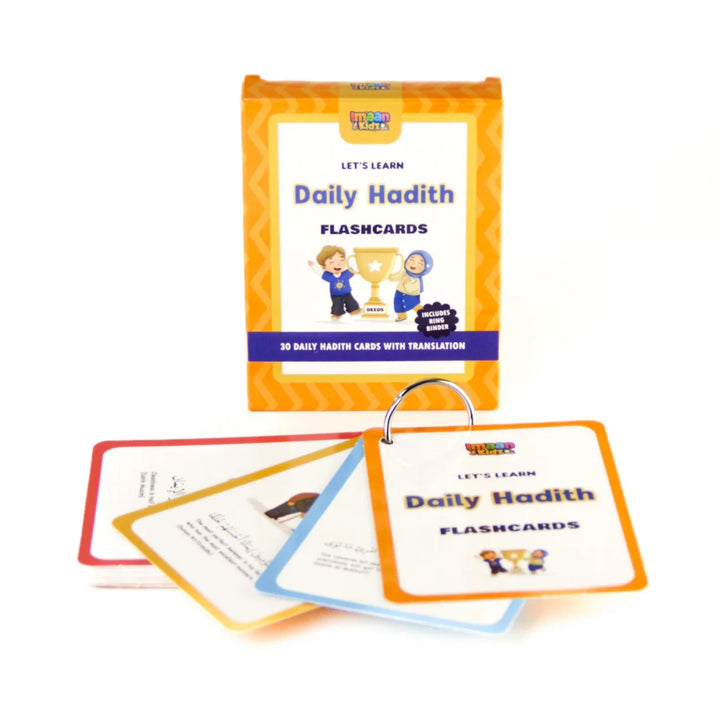 Front view of Let’s Learn Daily Hadith flashcards