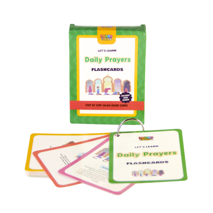 Front display of Let’s Learn Daily Prayers Salah flashcards