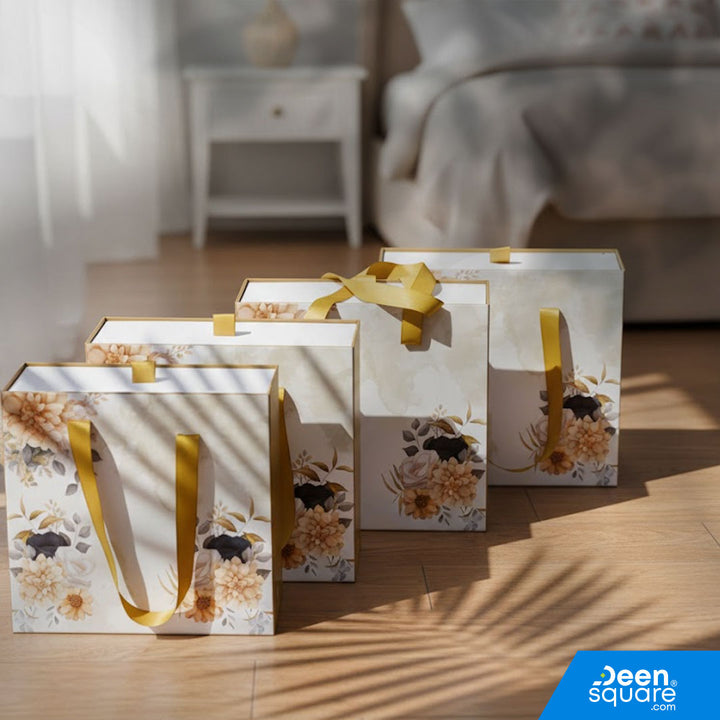 A premium Islamic gift set for women featuring a Qur’an, prayer mat, prayer dress, attar, tasbeeh, and elegant gift box. Perfect for weddings & Eid. Shipping Worldwide & across Dubai, Sharjah, Abu Dhabi, UAE