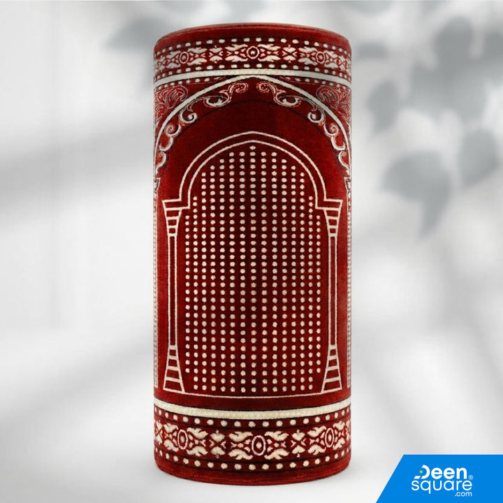 Buy premium red mosque carpet roll 133x25m at DeenSquare.com. Fast shipping in Dubai and delivery across UAE from DeenSquare.com.