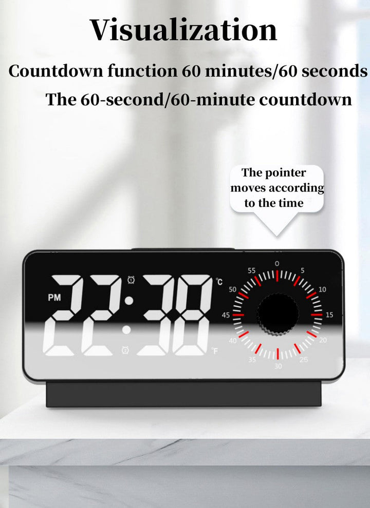 Buy S238A Digital Alarm Clock at deensquare.com Dubai | UAE. Features dual alarms, countdown timer, snooze, temperature &amp; date display.
