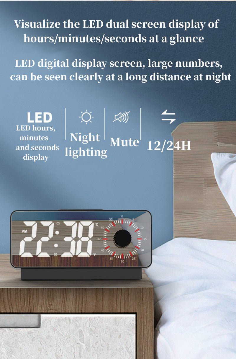 Buy S238A Digital Alarm Clock at deensquare.com Dubai | UAE. Features dual alarms, countdown timer, snooze, temperature &amp; date display.